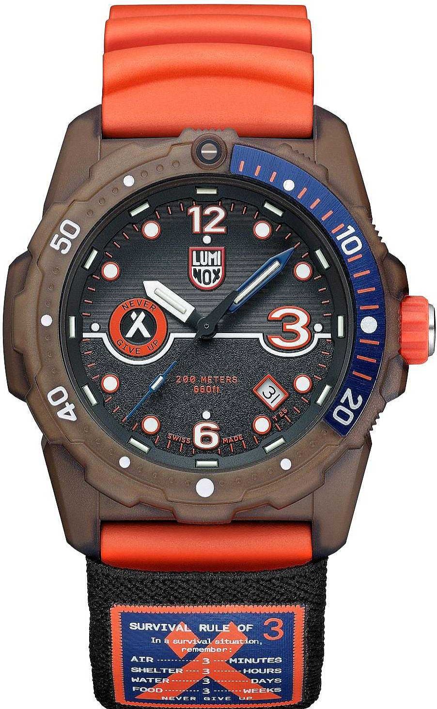 Uhren Luminox | Luminox Bear Grylls Survival 3720 Eco Series Xb.3729.Eco Herrenarmbanduhr Taucheruhr