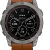 Uhren Garmin | Garmin Fenix® 7X Solar Titan 010-02541-19 Smartwatch Bluetooth, Gps, Pulsmessung