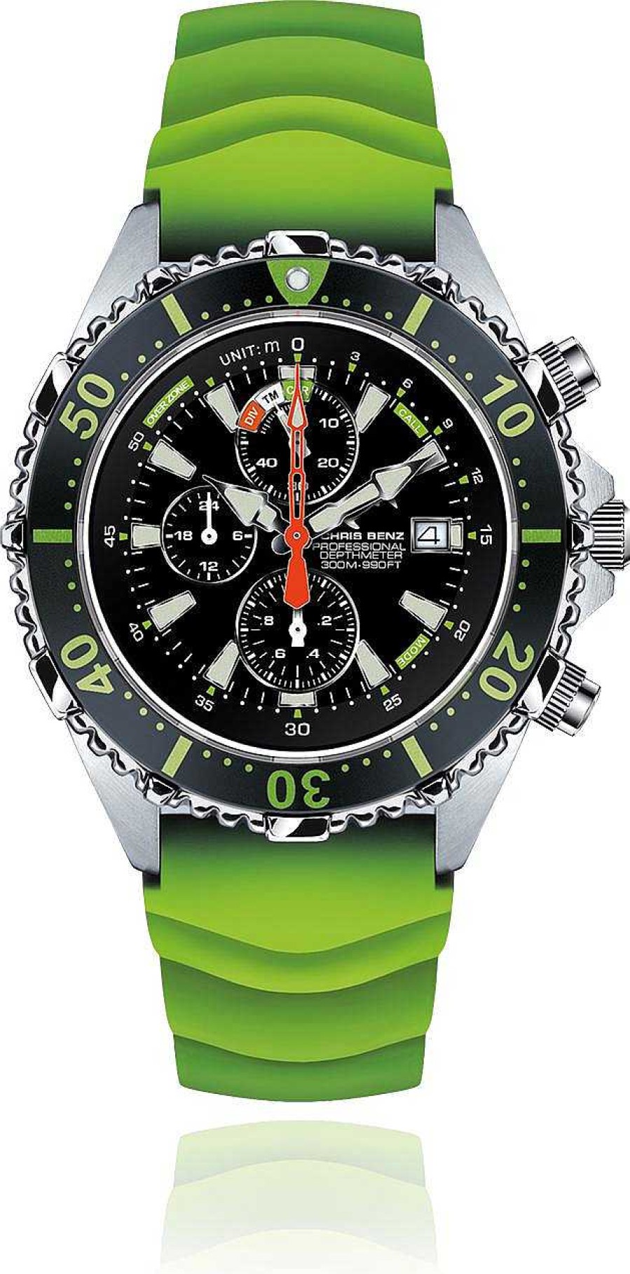 Uhren Chris Benz | Chris Benz Chris Benz Depthmeter Chronograph Cb-C300X-G-Kbg Herrenchronograph