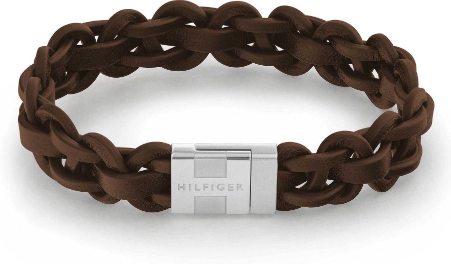 Schmuck Tommy Hilfiger Jewelry | Tommy Hilfiger Jewelry Magnetic Braided Leather Family 2790373 Herrenarmband