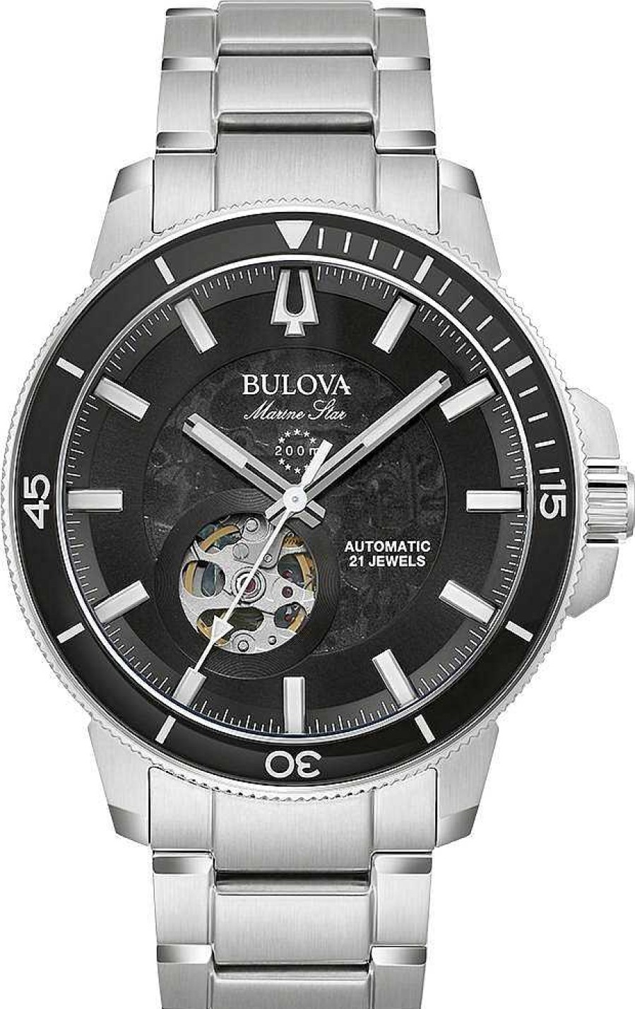 Uhren Bulova | Bulova Automatic Marine Star Bulova 96A290 Herren Automatikuhr