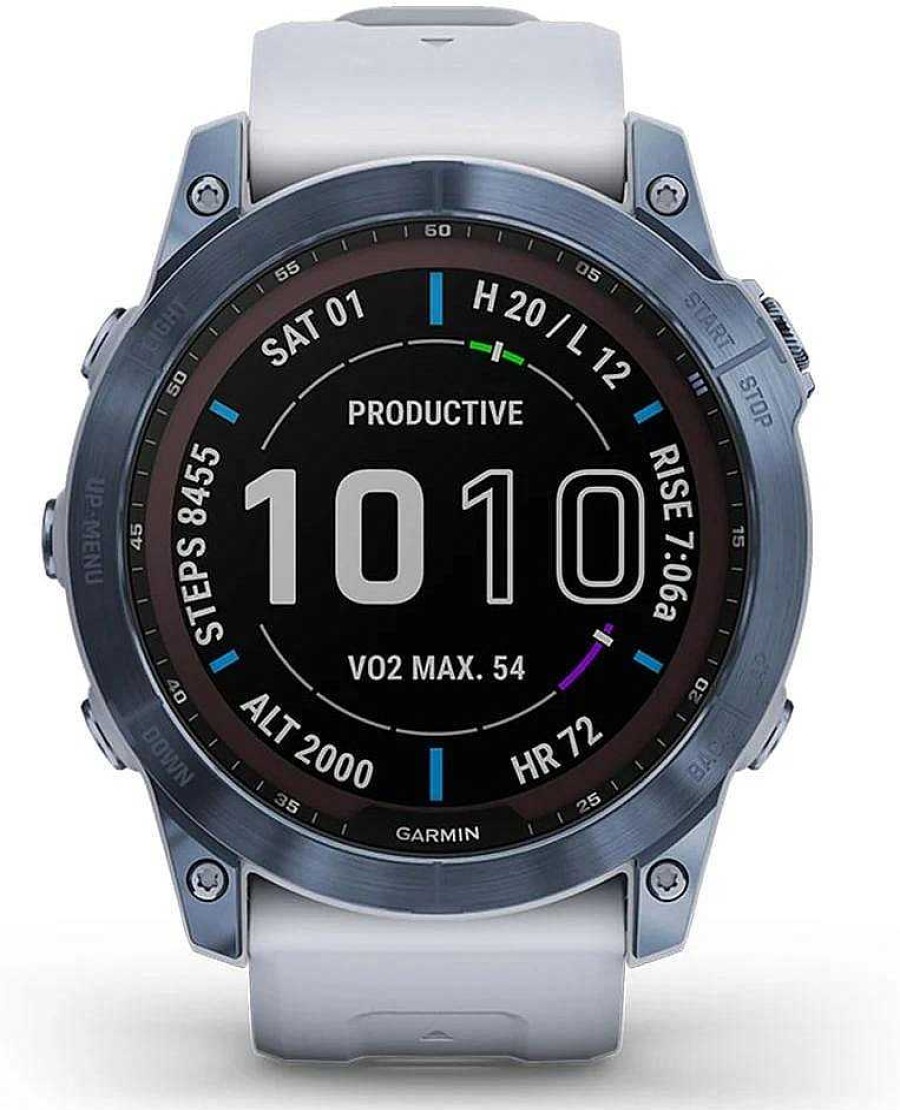 Uhren Garmin | Garmin Fenix® 7X Solar Titan 010-02541-15 Smartwatch Bluetooth, Gps, Pulsmessung