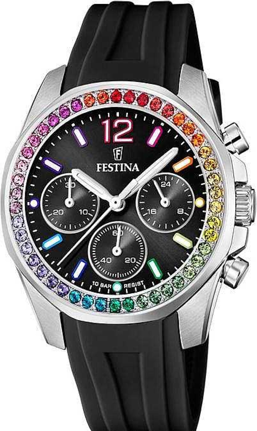 Uhren Festina | Festina Boyfriend F20610/3 Damenchronograph