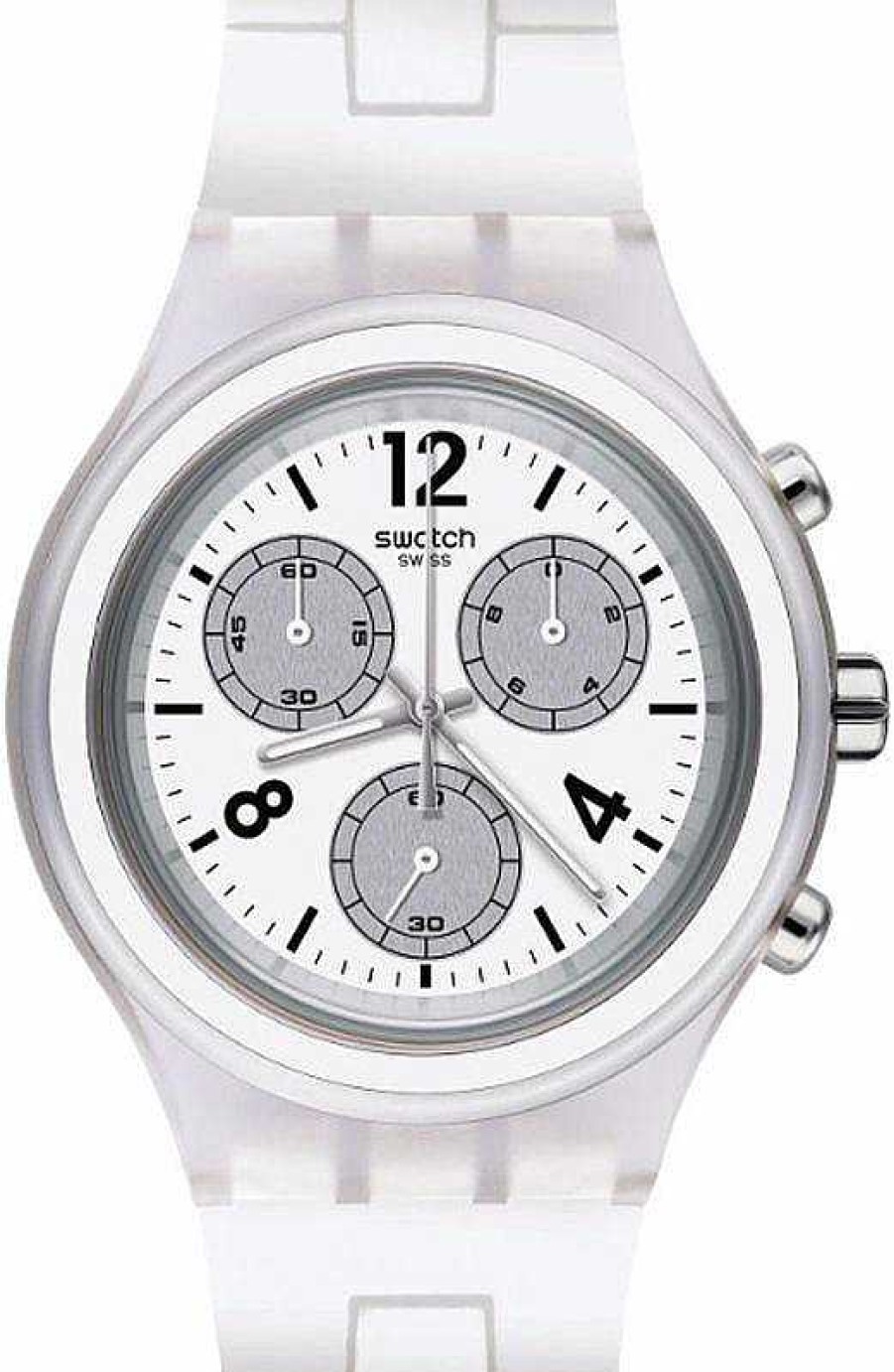 Uhren Swatch | Swatch Elesilver Svck1007 Herrenchronograph Sehr Sportlich