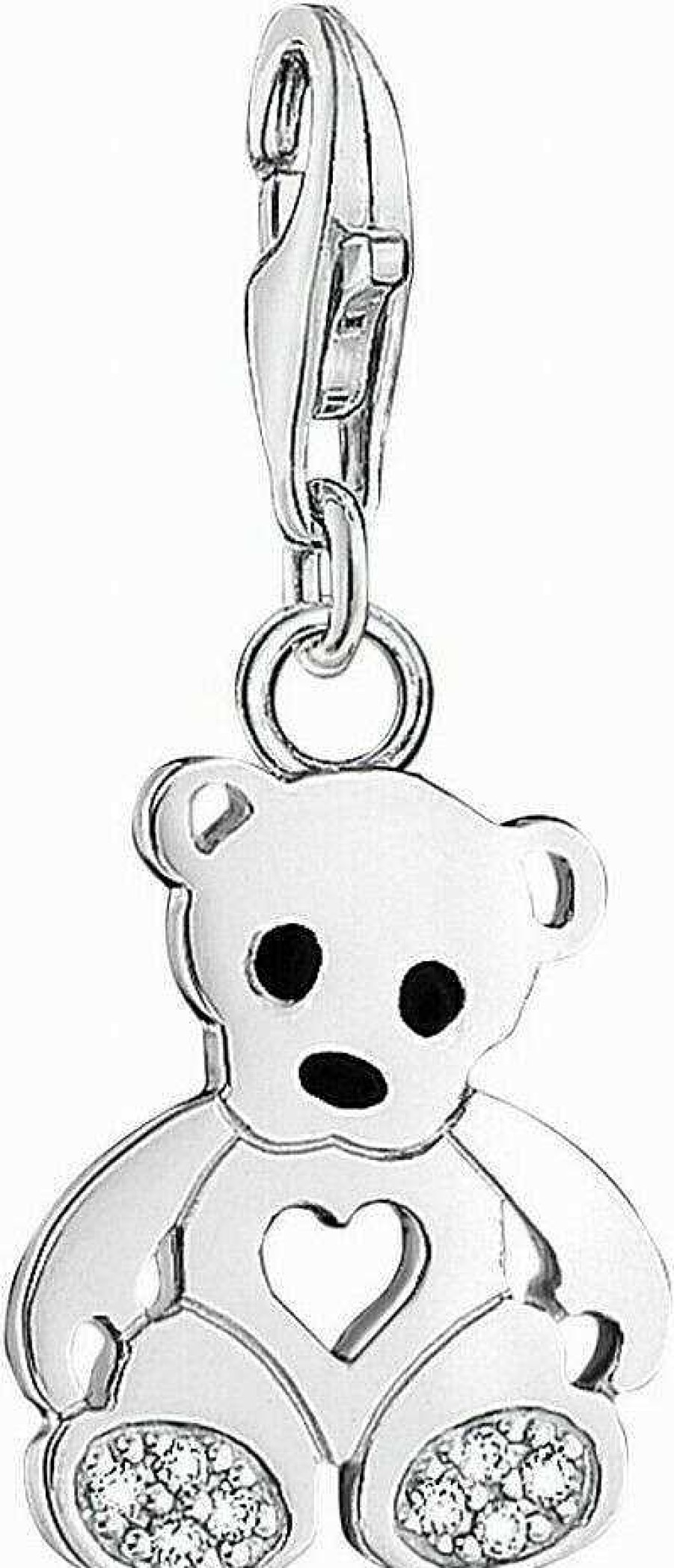 Schmuck Thomas Sabo | Thomas Sabo Teddyb R Mit Herz 1119-041-14 Charm Anh Nger