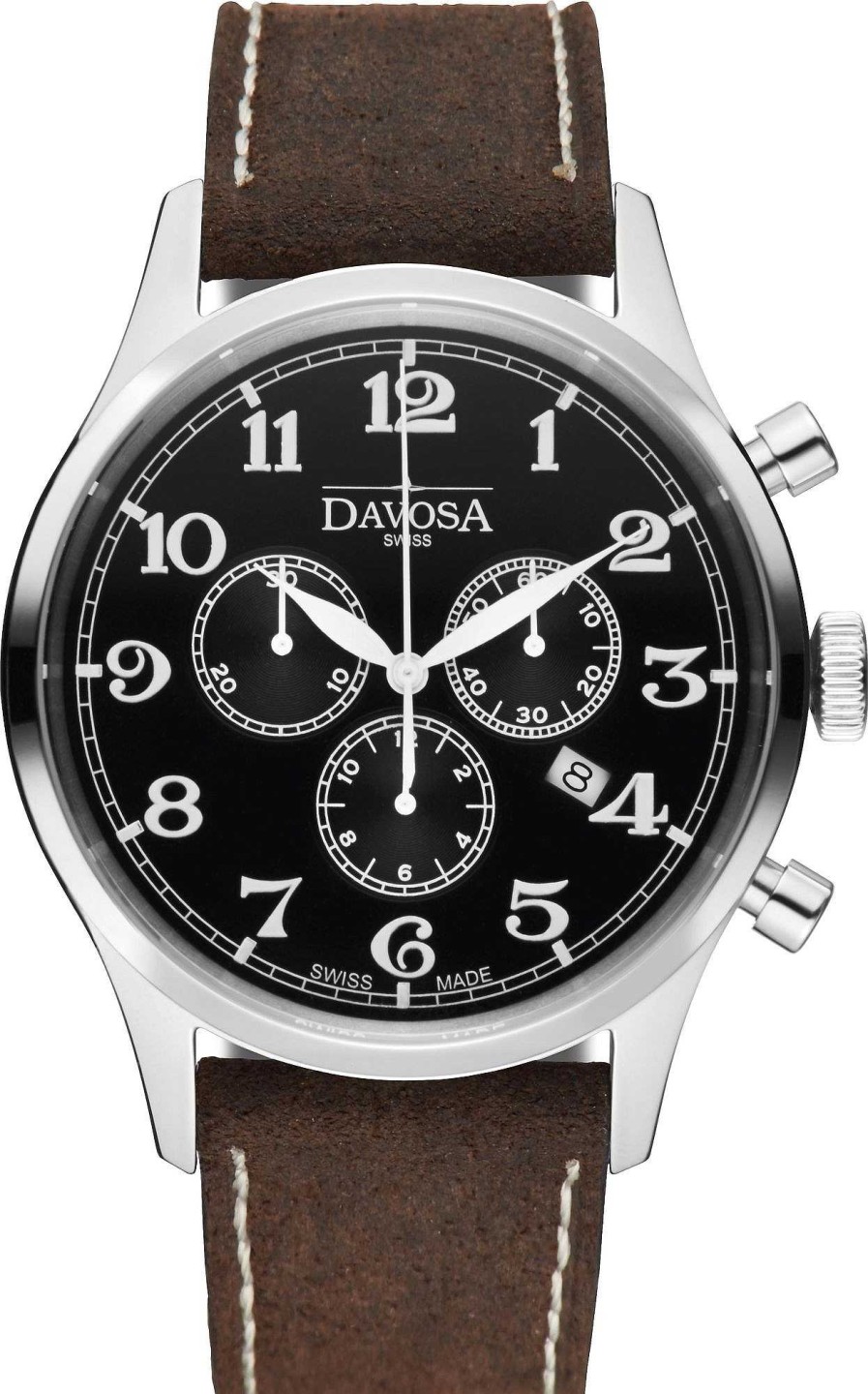 Uhren Davosa | Davosa Heritage Quartz 16247956 Herrenarmbanduhr