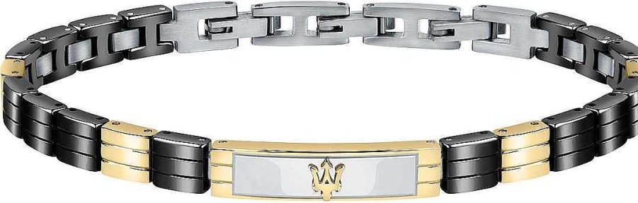 Schmuck MASERATI | Maserati Maserati Jewels Jm221Atz06 Herrenarmband