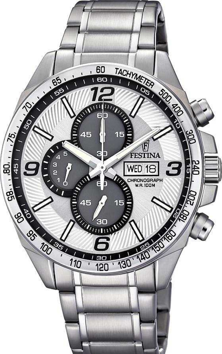 Uhren Festina | Festina Timeless Chronograph F6861/1 Herrenchronograph Sehr Gut Ablesbar