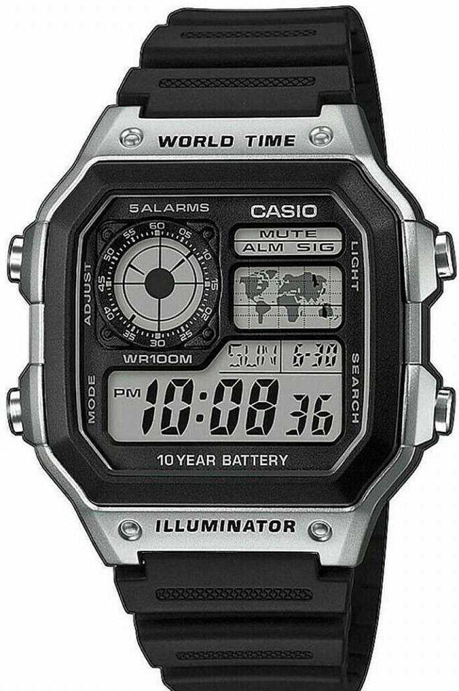 Uhren Casio | Casio Collection Men Ae-1200Wh-1Cvef Digitaluhr F R Herren