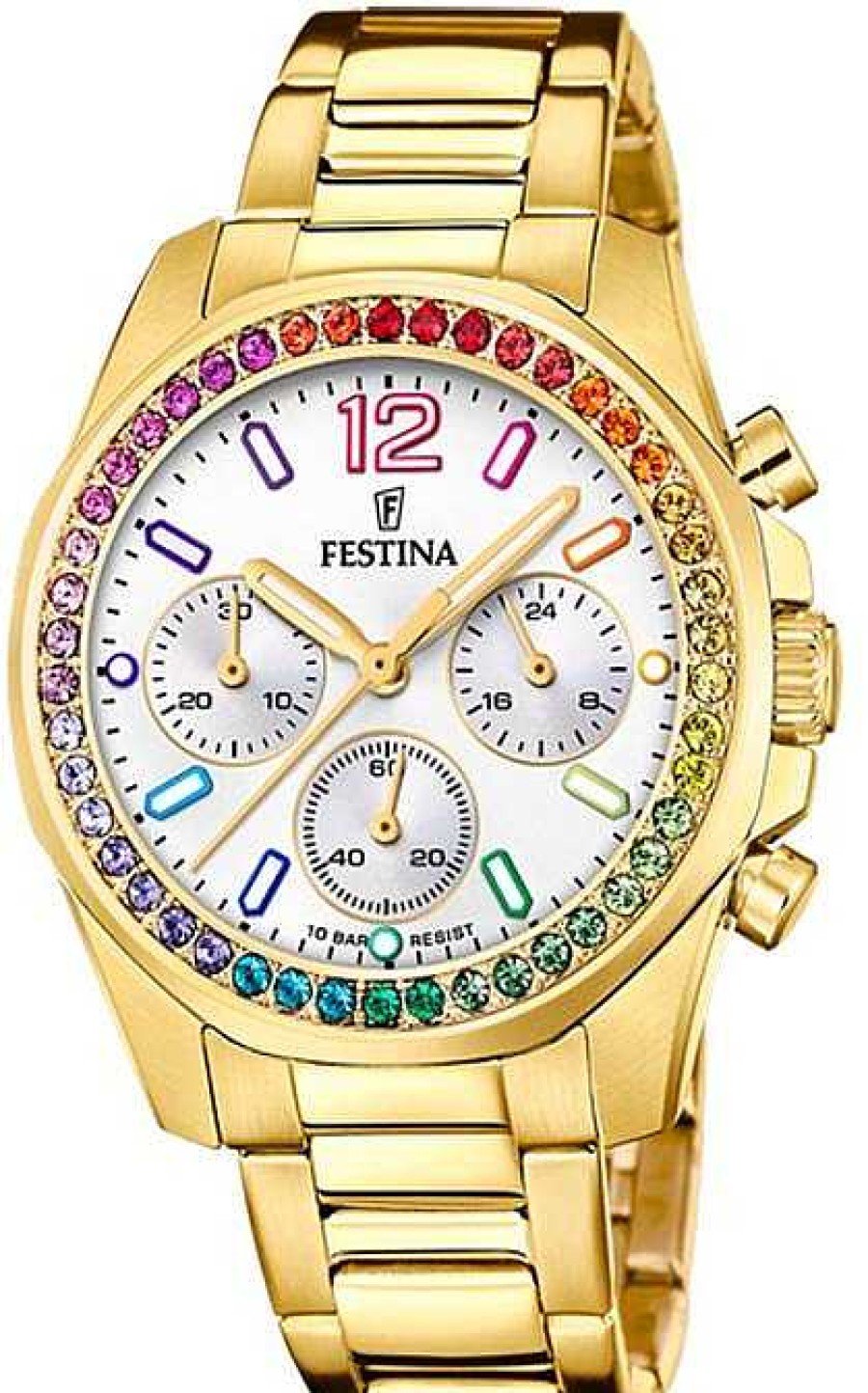 Uhren Festina | Festina Boyfriend F20609/2 Damenchronograph