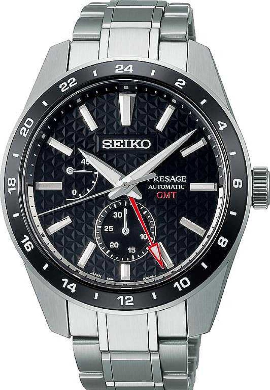 Uhren Seiko Presage | Seiko Presage Presage Automatik Gmt Spb221J1 Herren Automatikuhr