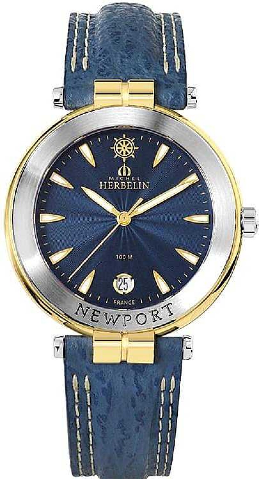 Uhren Michel Herbelin | Michel Herbelin Newport 12255/T35 Automatik Armbanduhr