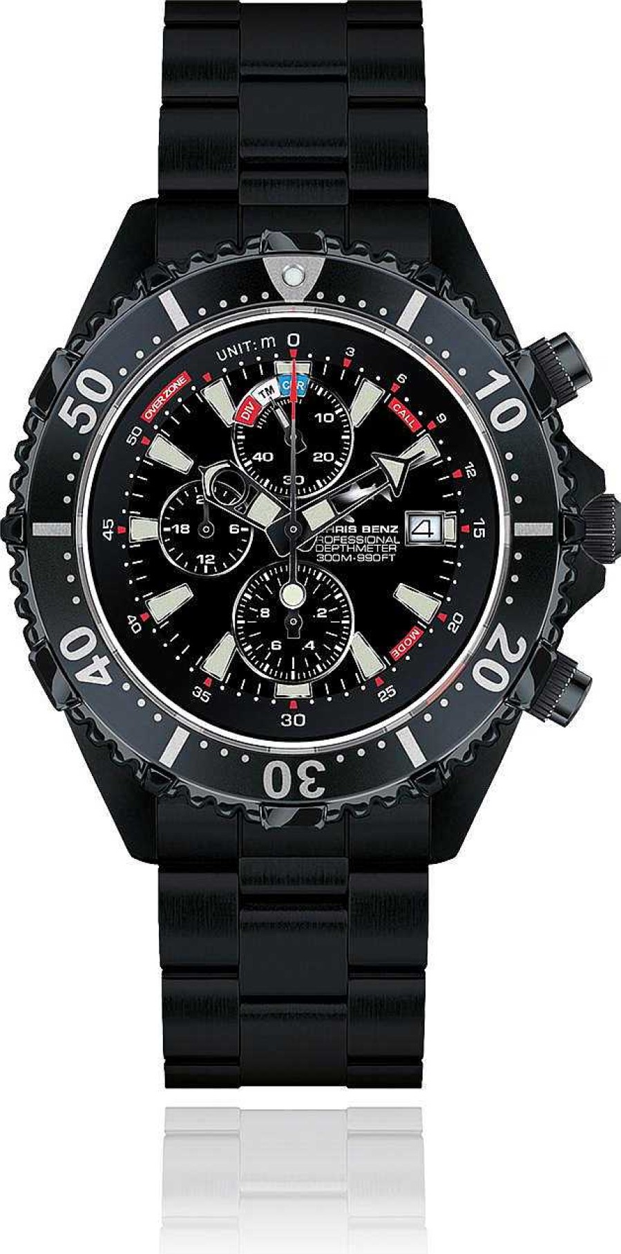 Uhren Chris Benz | Chris Benz Chris Benz Depthmeter Chronograph Cb-C300-Le-Mbs Herrenchronograph