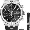 Uhren Maurice Lacroix | Maurice Lacroix Aikon Strap-Promotion Ai6038-Ss00B-330-2 Herren Automatikchronograph Mit Wechselband