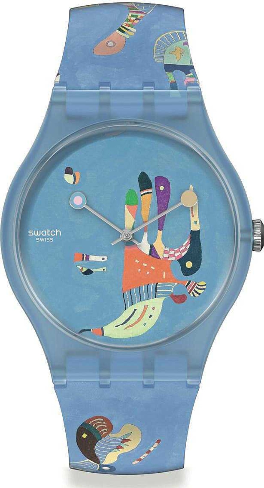 Uhren Swatch | Swatch Blue Sky, By Vassily Kandinsky, The Watch Suoz342 Armbanduhr