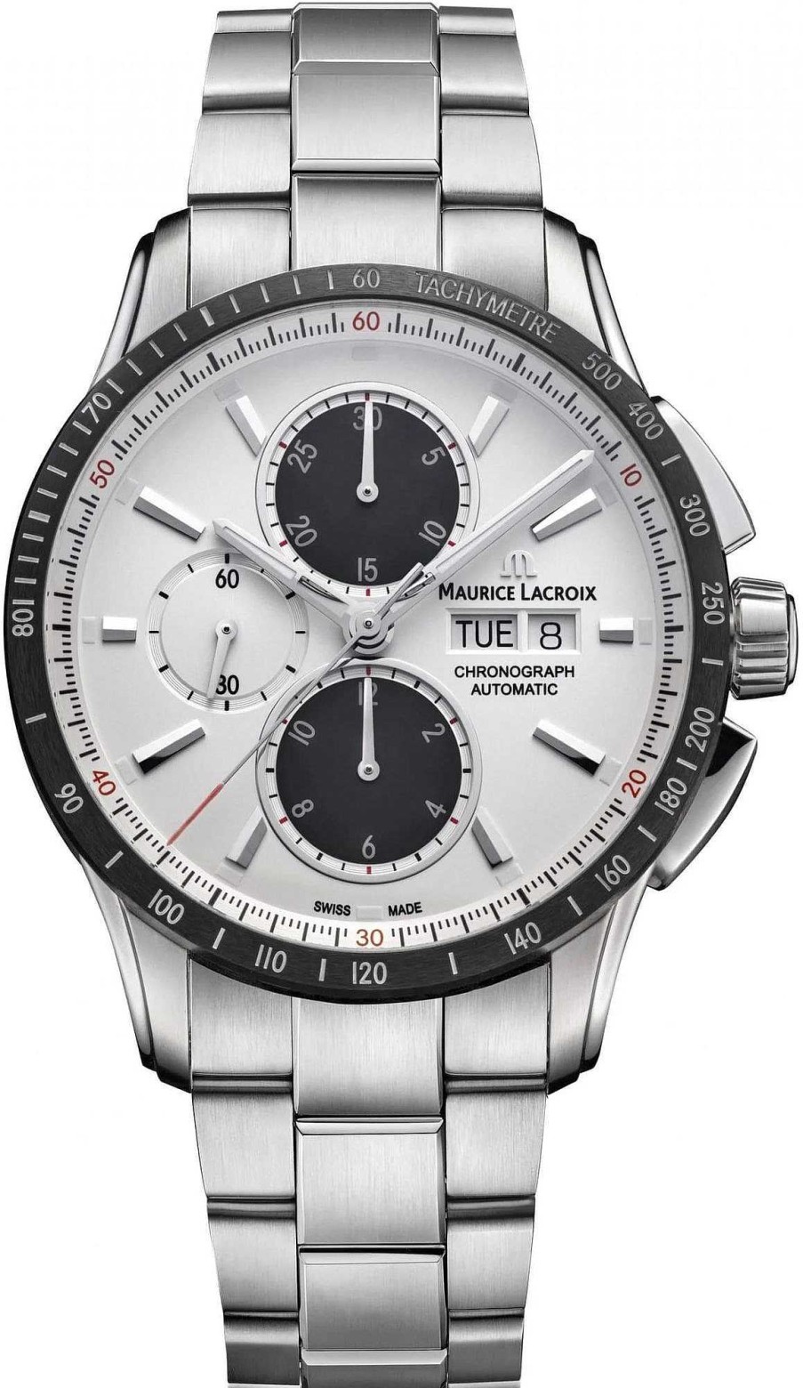 Uhren Maurice Lacroix | Maurice Lacroix Pontos Pt6038-Ssl22-130-1 Herren Automatikchronograph