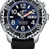 Uhren Chris Benz | Chris Benz Chris Benz Deep 1000M Automatic Cb-1000A-B-Kbs Herren Automatikuhr 1000M