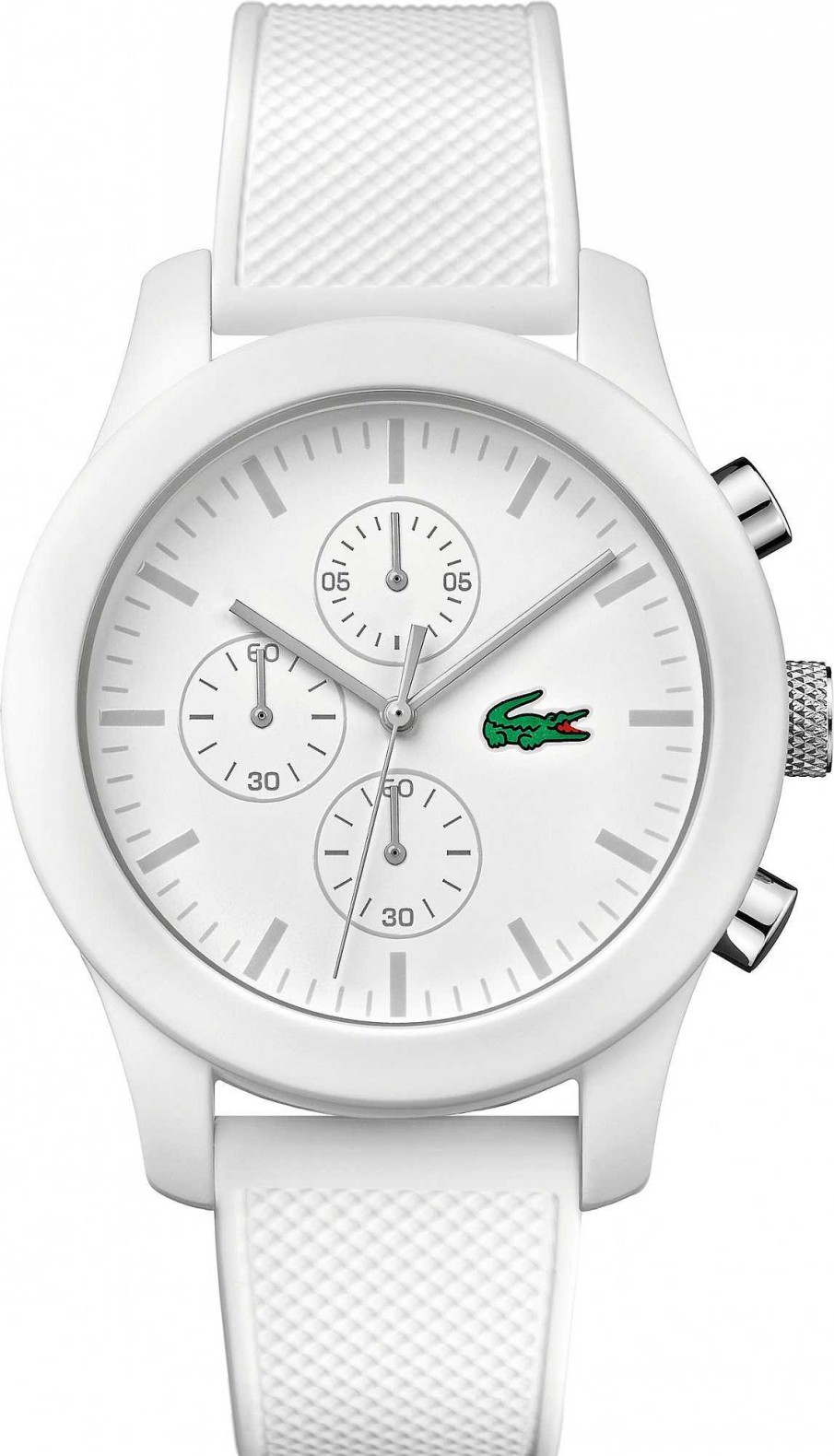 Uhren Lacoste | Lacoste Poloshirt 2010823 Herrenchronograph Silikonarmband