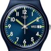 Uhren Swatch | Swatch Original Sir Blue Day Date So28N702 Armbanduhr