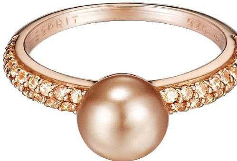 Schmuck Esprit Jewel | Esprit Jewel Pearl Sphere Esrg92379A Damenring Mit Perlenbesatz