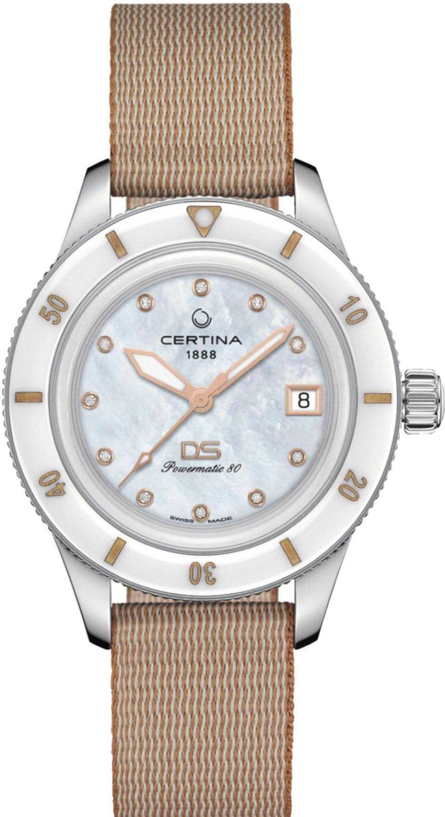 Uhren Certina | Certina Heritage Ds Ph C036.207.18.106.00 Damen Automatikuhr 80H Gangreserve