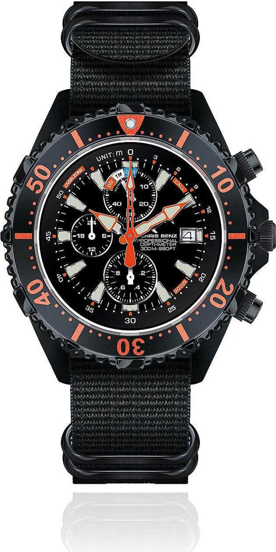 Uhren Chris Benz | Chris Benz Chris Benz Rescue Chronorgaph Cb-C300X-Rs-Nbs Herrenchronograph