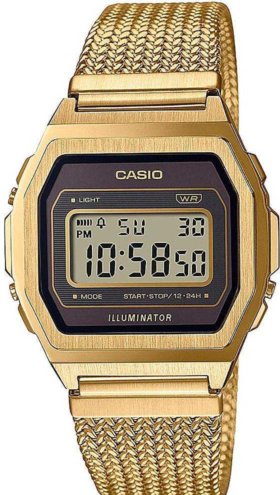 Uhren Casio | Casio Vintage Iconic A1000Mga-5Ef Herrenarmbanduhr Mit Alarm