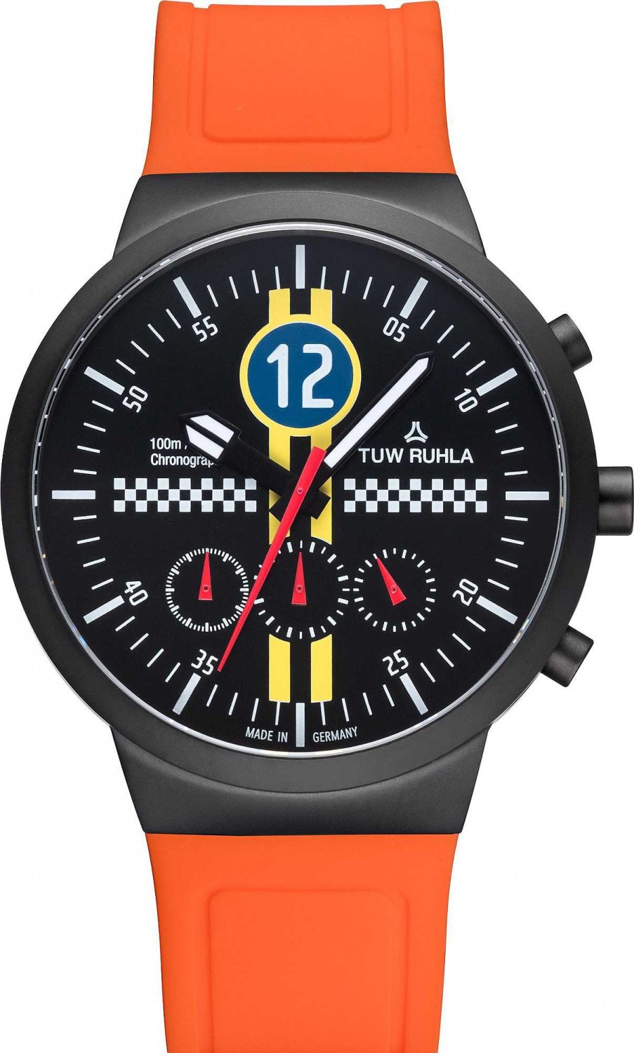 Uhren TUW Ruhla | Tuw Ruhla Rallye 60842-022711B Herrenchronograph Sehr Sportlich