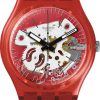 Uhren Swatch | Swatch Gent Lacquered Rosso Bianco Gr178 Armbanduhr