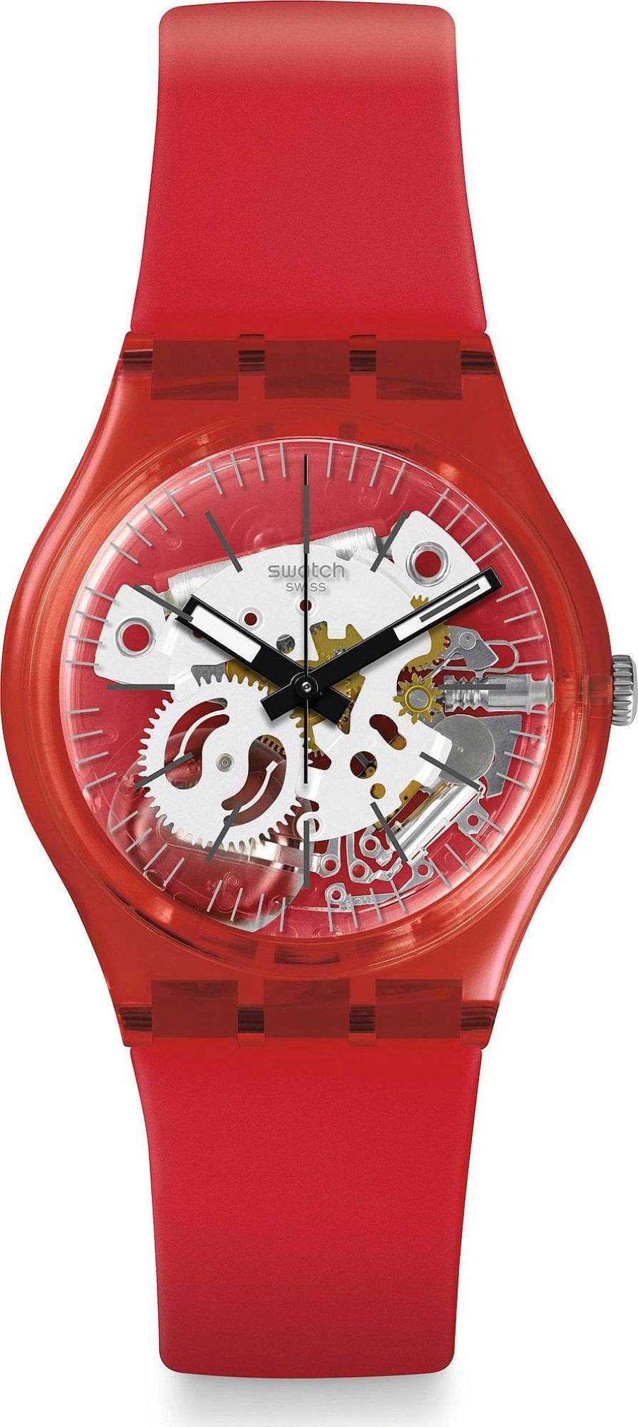 Uhren Swatch | Swatch Gent Lacquered Rosso Bianco Gr178 Armbanduhr