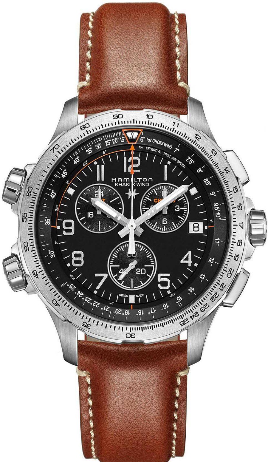 Uhren Hamilton | Hamilton Khaki Aviation H77912535 Herrenchronograph Fliegeruhr