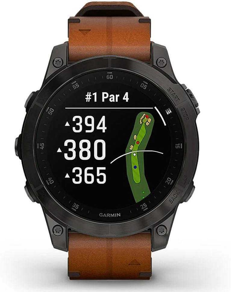 Uhren Garmin | Garmin Epix Sapphire Titan 010-02582-30 Smartwatch Bluetooth, Gps, Pulsmessung