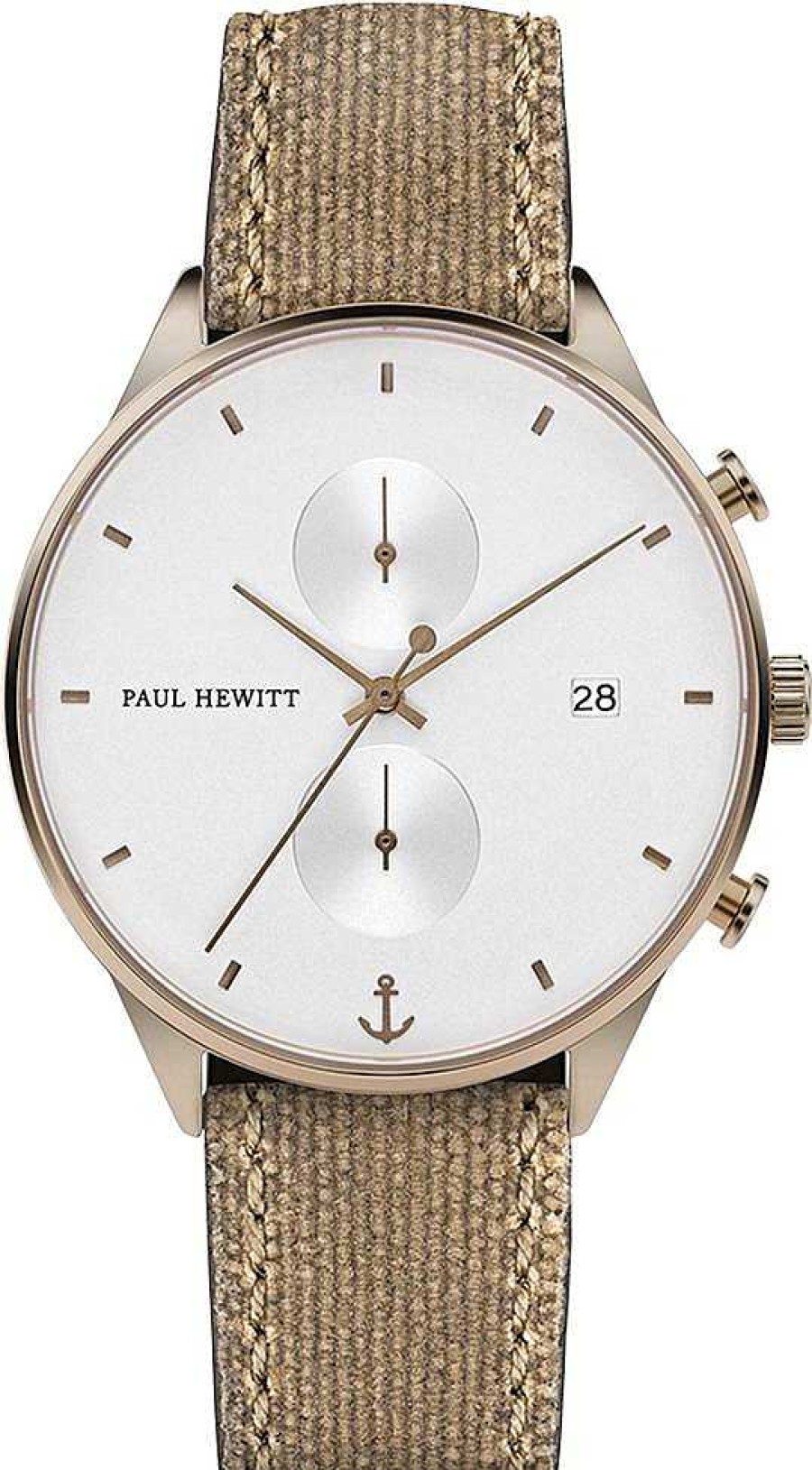 Uhren PAUL HEWITT | Paul Hewitt Chrono Line Ph-C-Br-W-47M Herrenchronograph