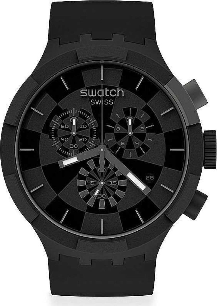 Uhren Swatch | Swatch Checkpoint Black Sb02B400 Unisexuhr