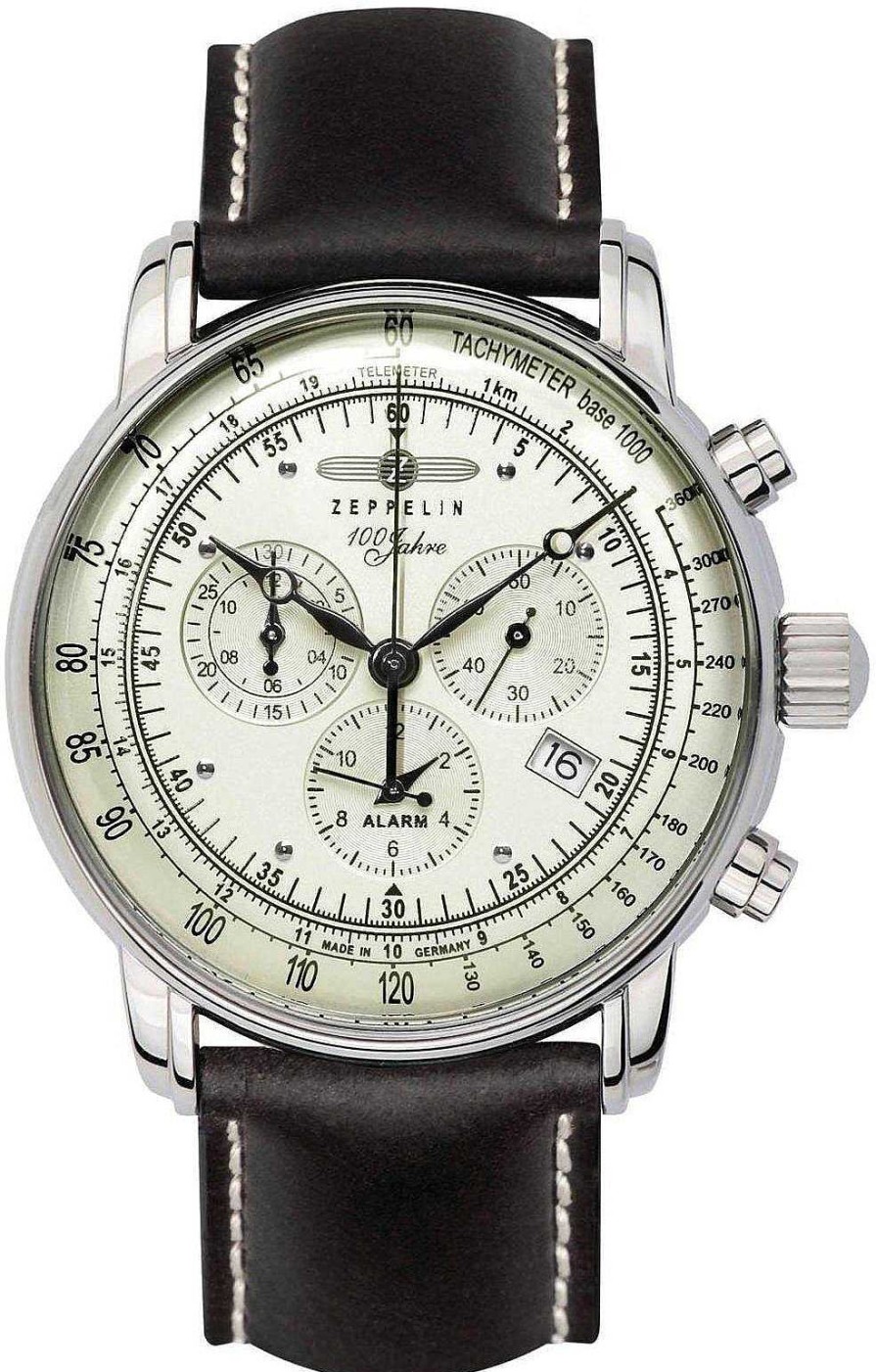 Uhren Zeppelin | Zeppelin 100 Jahre Zeppelin Ed. 1 86803 Herrenchronograph Mit Alarm