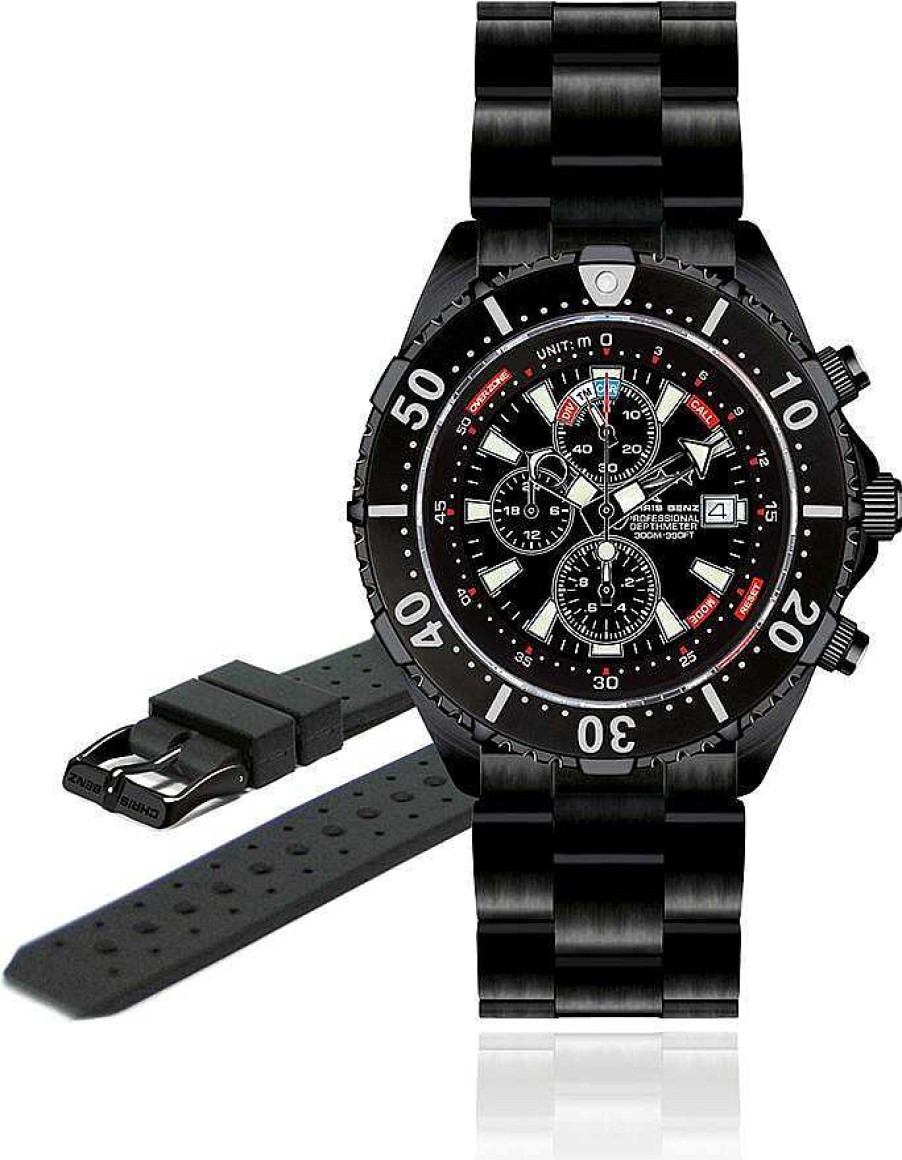 Uhren Chris Benz | Chris Benz Depthmeter Chronograph 300M Cb-C300-Le Herrenchronograph Tiefenmesser