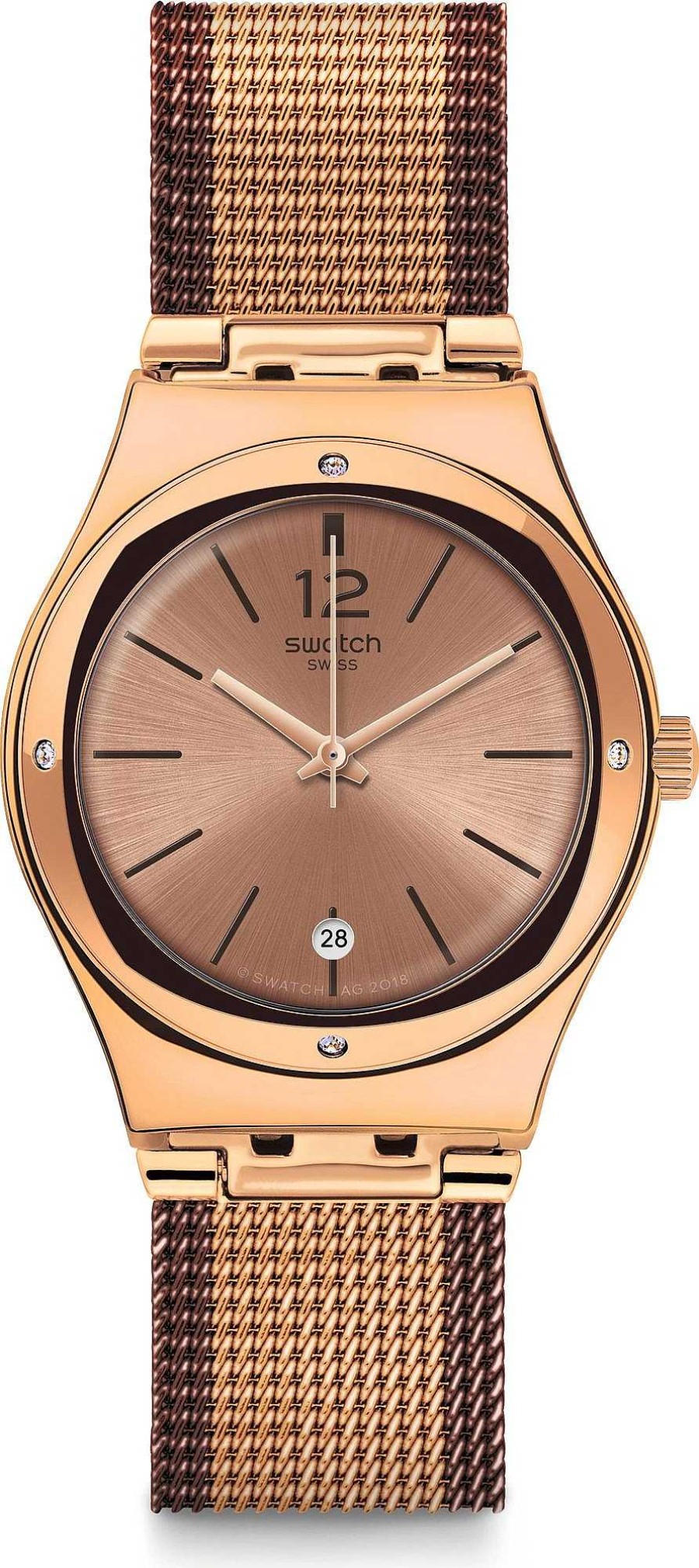 Uhren Swatch | Swatch Irony Medium Standard Full Rose Jacket Ylg408M Armbanduhr