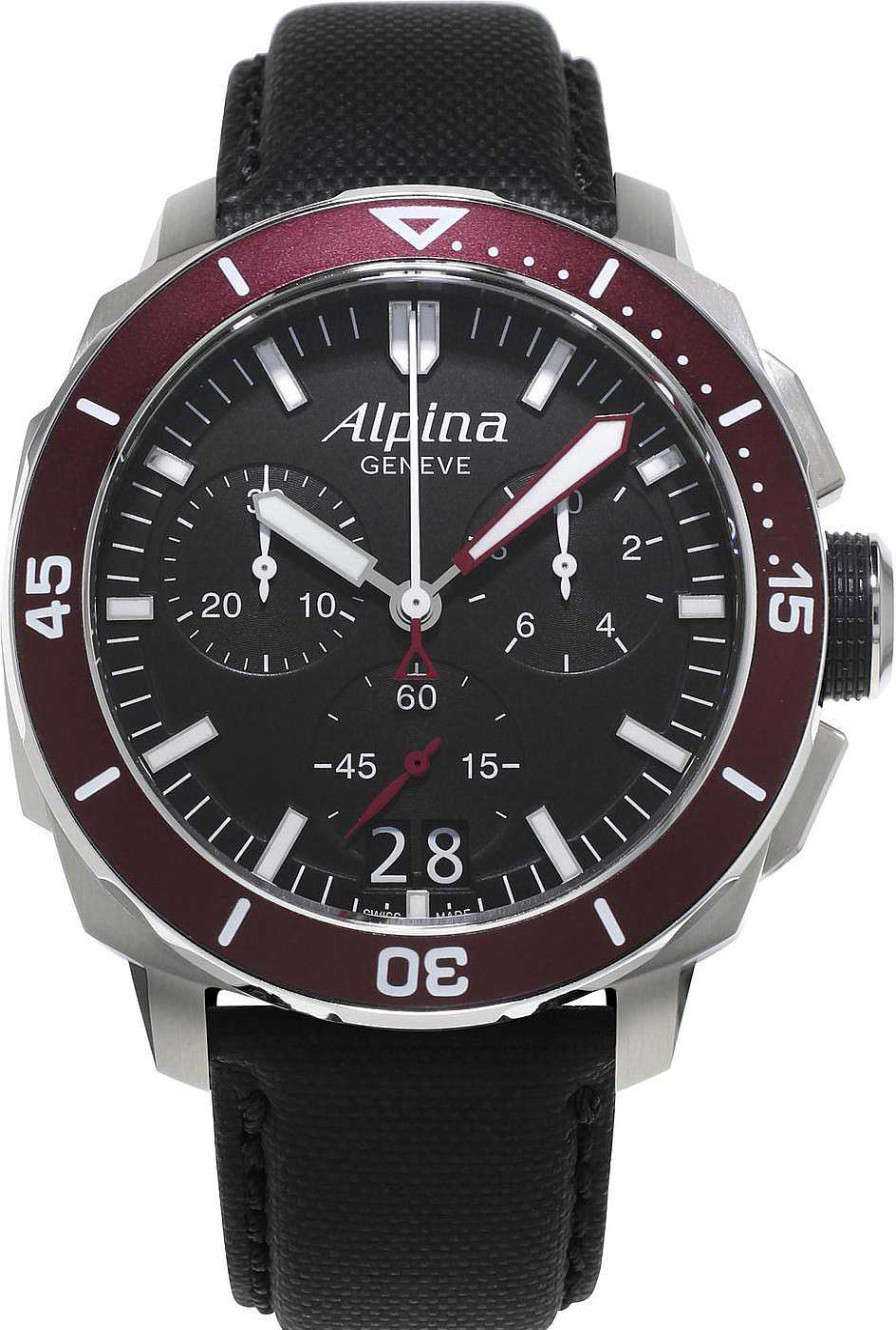 Uhren Alpina Geneve | Alpina Geneve Diver 300 Al-372Lbbrg4V6 Herrenchronograph Massives Geh Use