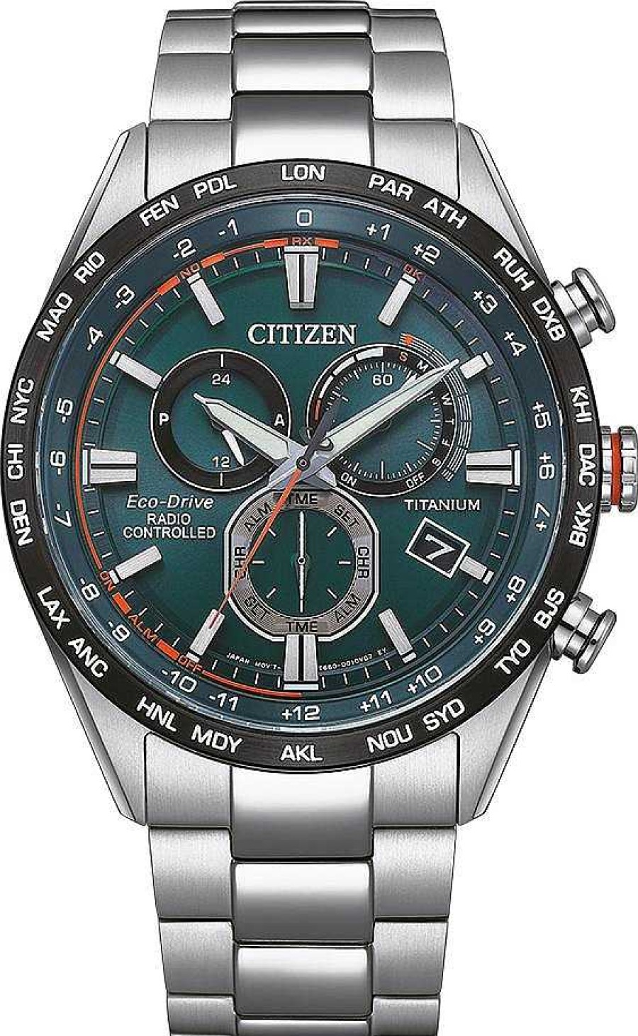 Uhren Citizen | Citizen Eco Drive Funkuhr Citizen Cb5946-82X Herrenfunkuhr Solarbetrieb