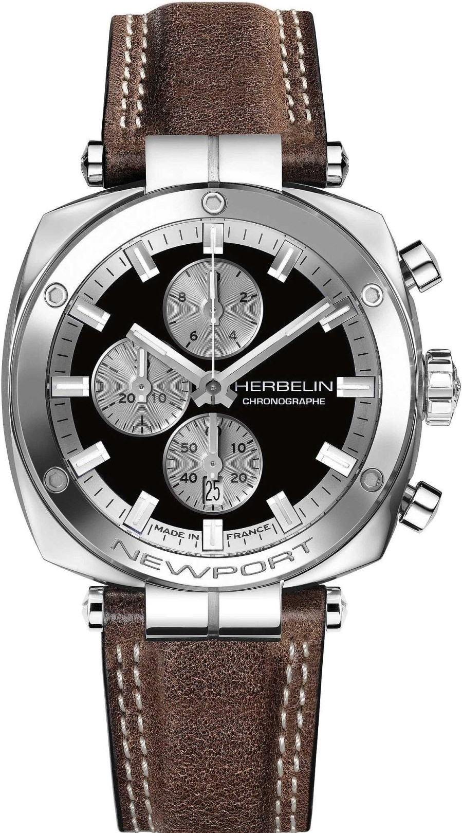 Uhren Michel Herbelin | Michel Herbelin Newport 35664Ap24Br Herrenchronograph