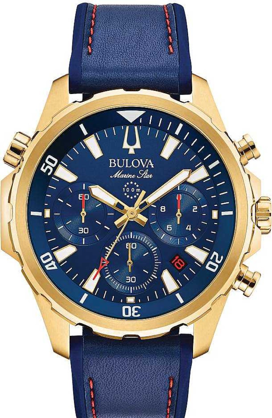 Uhren Bulova | Bulova Marine Star 97B168 Herrenchronograph