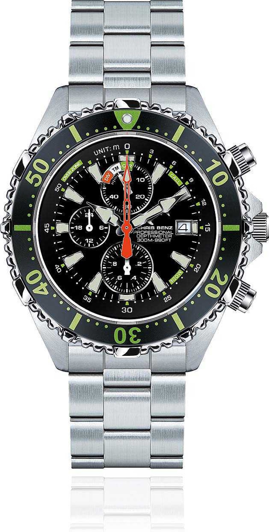 Uhren Chris Benz | Chris Benz Chris Benz Depthmeter Chronograph Cb-C300X-G-Mb Herrenchronograph