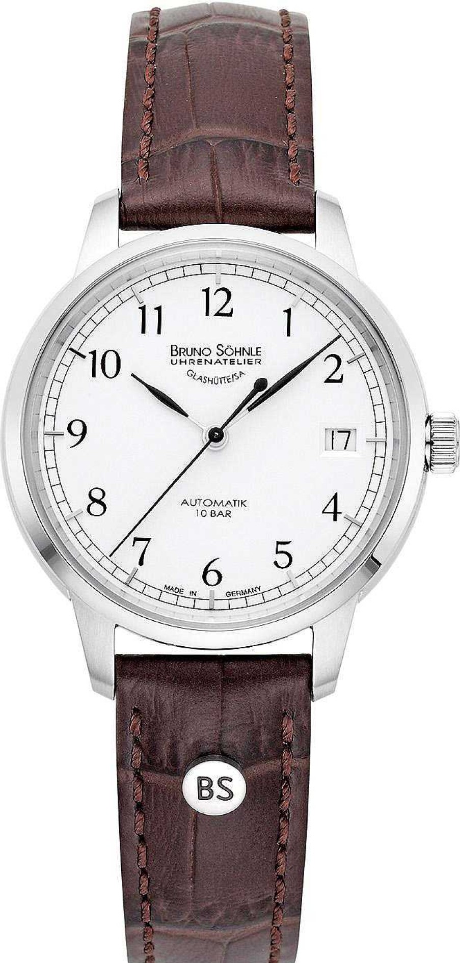 Uhren BRUNO SÖHNLE UHRENATELIER GLASHÜTTE/SA | Bruno S Hnle Hamburg Automatik Small 17-12204-221 Herren Automatikuhr