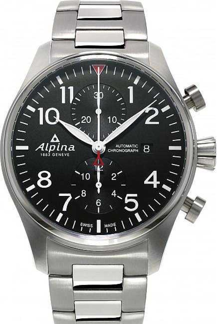 Uhren Alpina Geneve | Alpina Geneve Startimer Pilot Automatic Chronograph Al-725B4S6B Herren Automatikchronograph