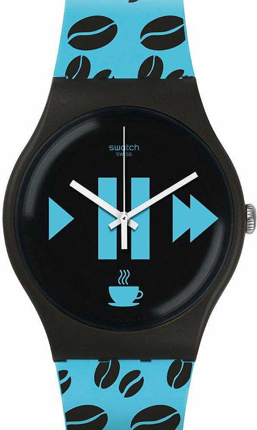 Uhren Swatch | Swatch Coffee Blue-S Suoc106 Unisexuhr Swiss Made