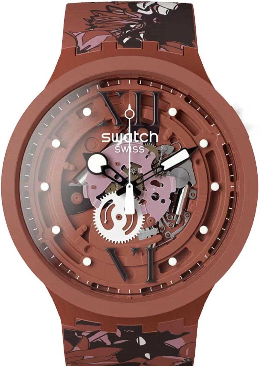 Uhren Swatch | Swatch Camoflower Cotton Sb05C100 Unisexuhr