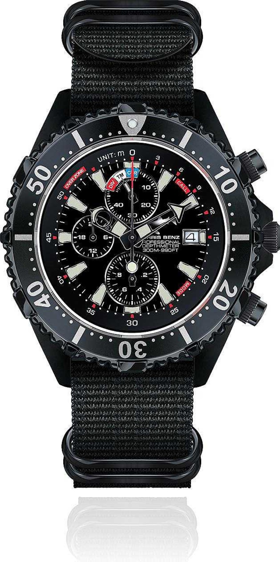 Uhren Chris Benz | Chris Benz Chris Benz Depthmeter Chronograph Cb-C300-Le-Nbss Herrenchronograph