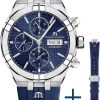 Uhren Maurice Lacroix | Maurice Lacroix Aikon Strap-Promotion Ai6038-Ss00B-430-4 Herren Automatikchronograph Mit Wechselband