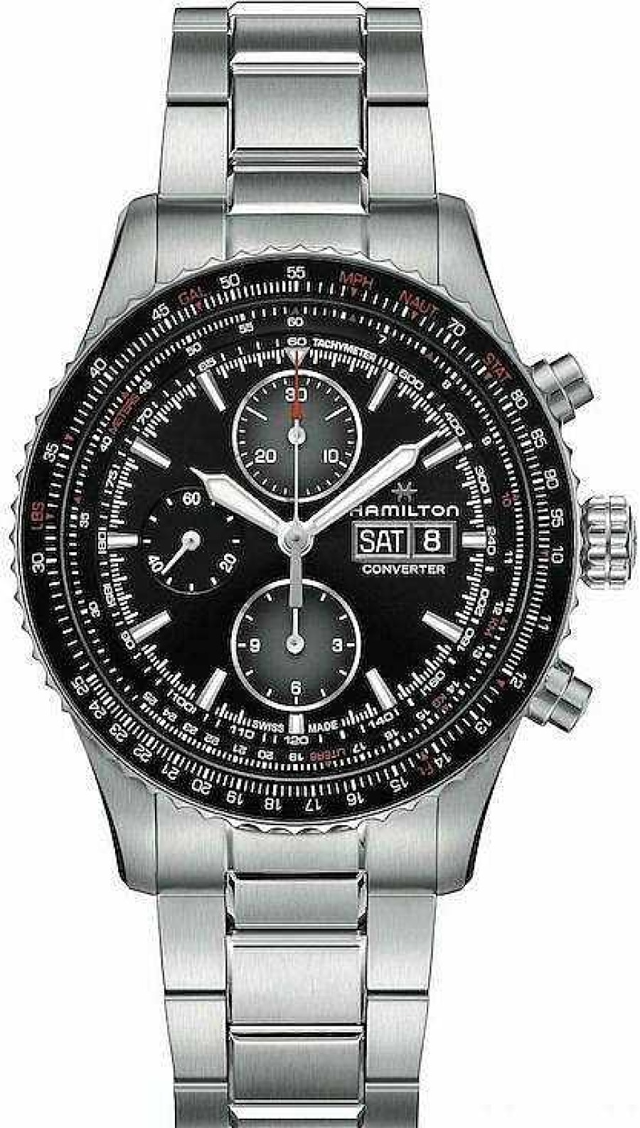 Uhren Hamilton | Hamilton Khaki Aviation H76726130 Herren Automatikchronograph