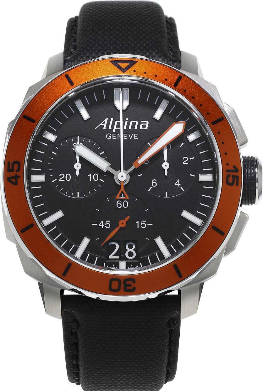 Uhren Alpina Geneve | Alpina Geneve Diver 300 Al-372Lbo4V6 Herrenchronograph Massives Geh Use